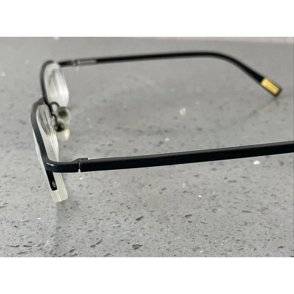 Levi Strauss Eyeglasses Frames ONLY LS108 52 18 135 BLK Half Rim Flex Black
